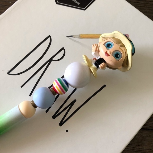 Disney Doorables: Star Wars: Luke Skywalker handmade beaded pen - Picture 1 of 3